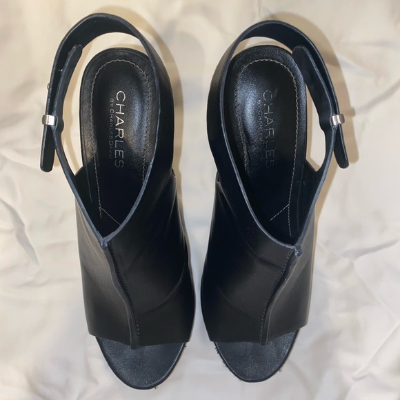 Charles by Charles David Embroidered Wedges - Picture 2 of 6